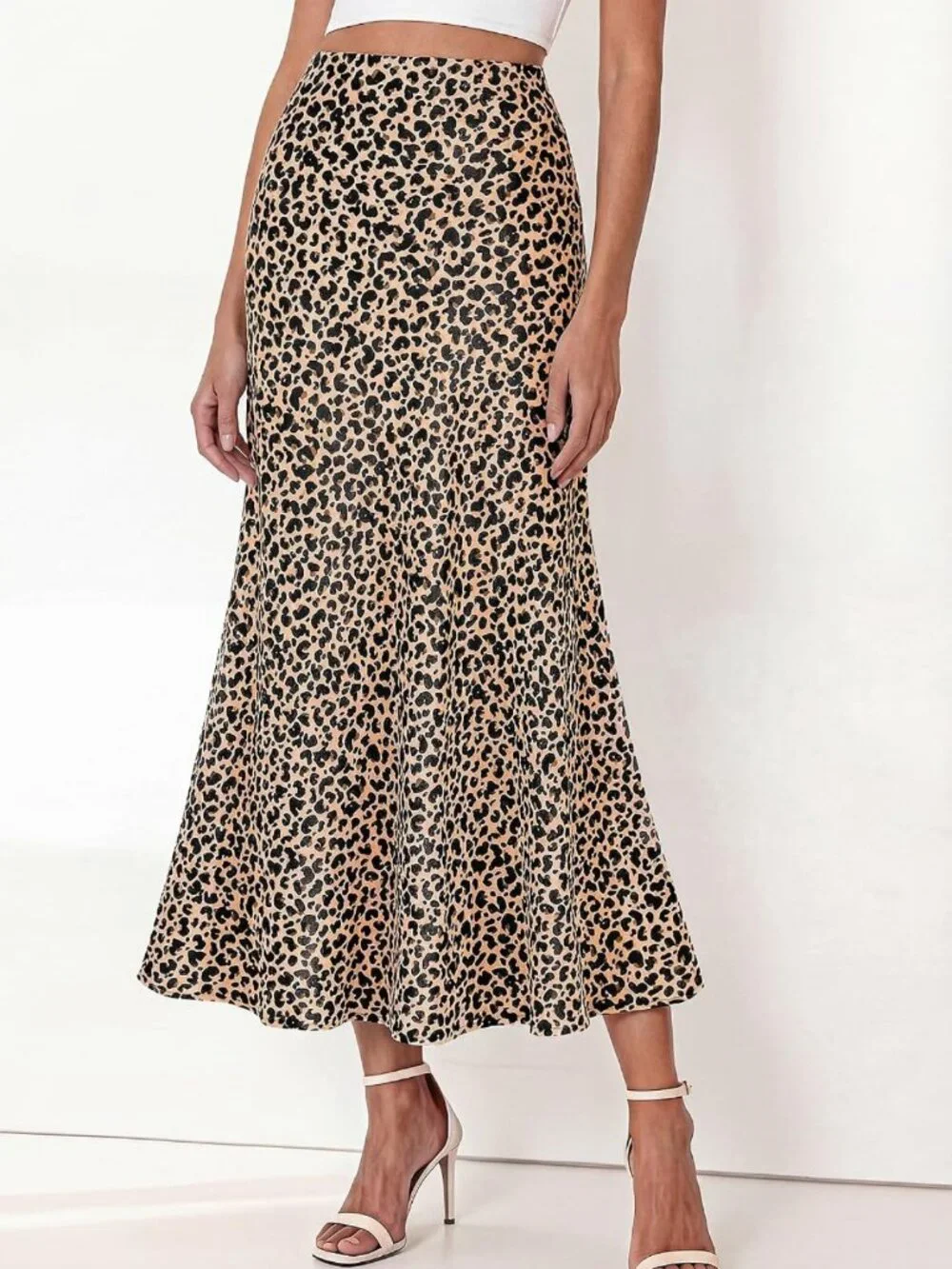 Elegant Silk Midi Skirt for Women - Perfect for Summer & Fall Fashion 2026